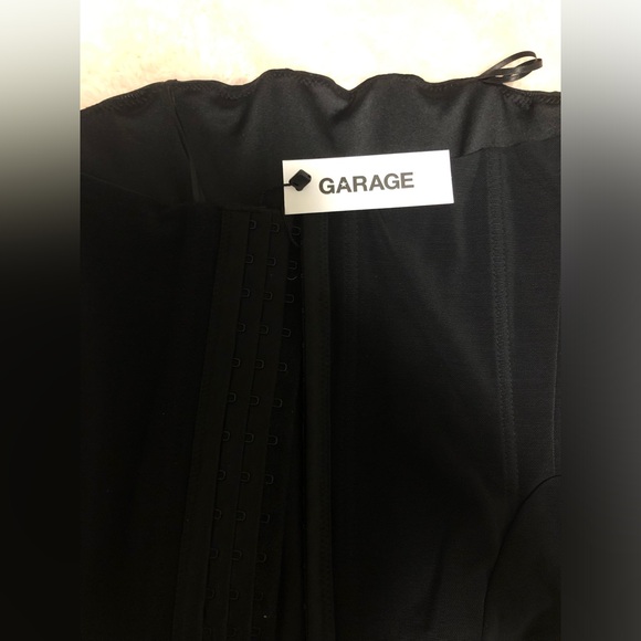 Garage Jet Black Longline Tube Corset - Picture 2 of 5